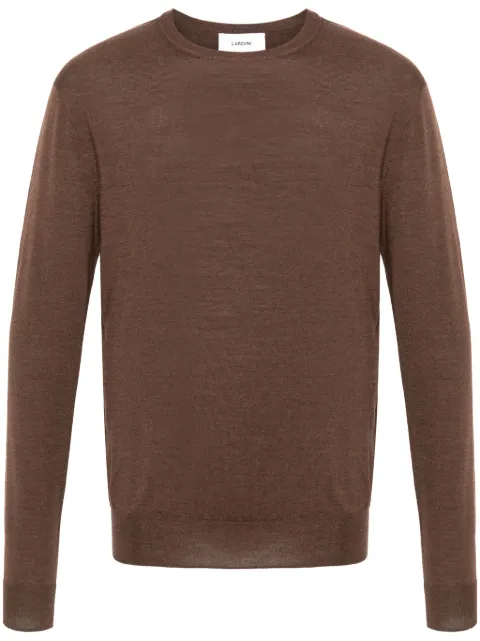 Lardini crew neck wool-blend jumper Brown ITLMML311IT61032