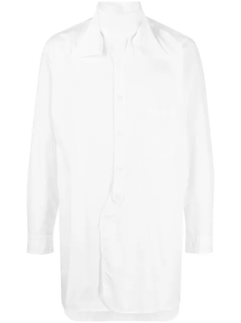 Yohji Yamamoto layered cotton shirt White HJB06001WHT