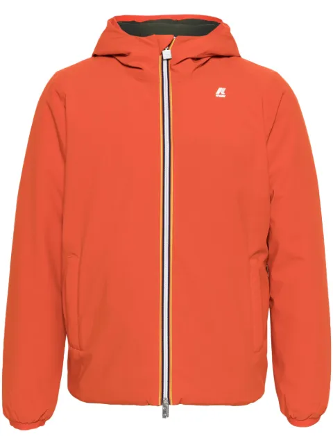 K-Way reversible zip-up hooded jacket Orange K21253W
