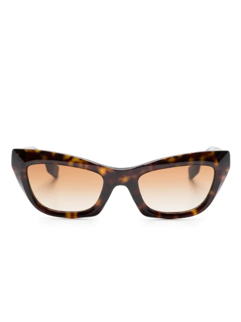 Burberry Eyewear logo lettering-plaque tinted sunglasses Brown BE4409