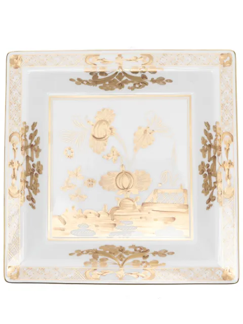 GINORI 1735 Oriente Italiano porcelain change tray (24.5 x 24.5 cm) White 017RG02FG6836LX0245