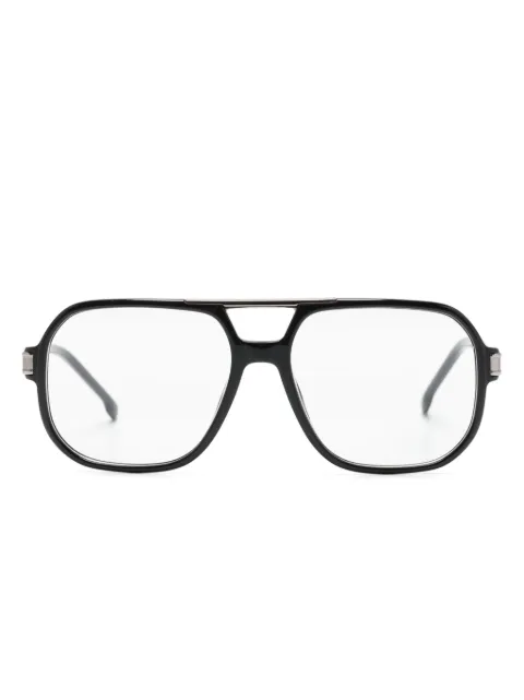 Carrera logo plaque pilot-frame glasses Black CARRERA1134