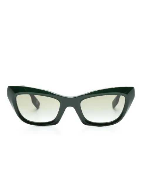 Burberry Eyewear logo lettering plaque tinted sunglasses Green BE4409
