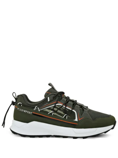 Plein Sport panelled lace-up sneakers Green UADSUSC0607STE003N