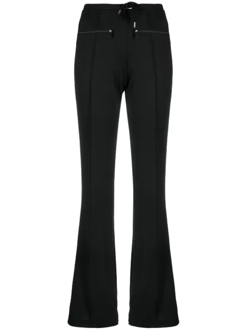 Courrèges drawstring bootcut track pants Black 423JPA177JS0091