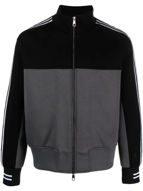 Neil Barrett stripe-detailing two-tone jacket Black NBV7JS216AV521C
