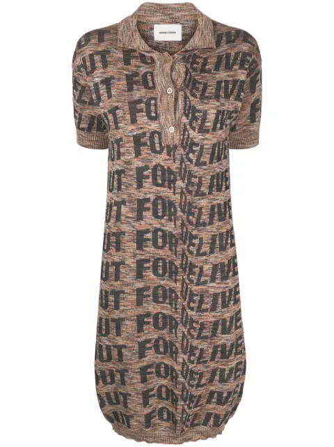 Henrik Vibskov Signed polo dress Black SS24STUDF702