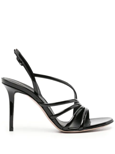 Le Silla Scarlet 105mm patent-leather sandals Black 8536S090R1PPKAB