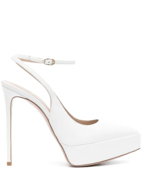 Le Silla Uma 140mm slingback pumps White 2861W090R1PPNEM