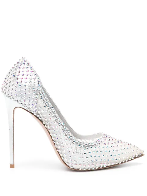 Le Silla Gilda 120mm rhinestone-embellished pumps Silver 2144B100R1PPCAZ