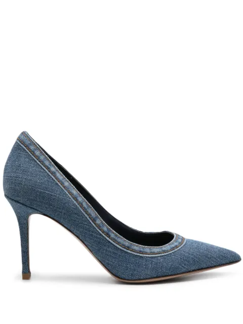 Le Silla Eva 90mm denim pumps Blue 2239Z080RCPPBOY
