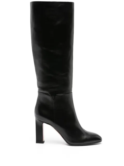 Aquazzura Sellier 85mm leather knee boots Black SELMIDB0CFI000