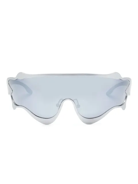 Henrik Vibskov Octane shield-frame sunglasses Silver SS24STUDA903