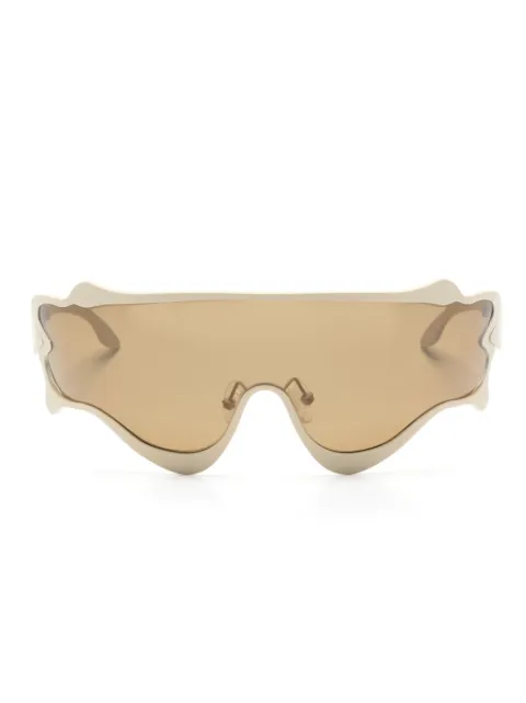 Henrik Vibskov Octane shield-frame sunglasses Neutrals SS24STUDA903