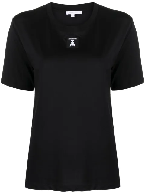 Patrizia Pepe logo-patch cotton T-shirt Black 8M1612J089