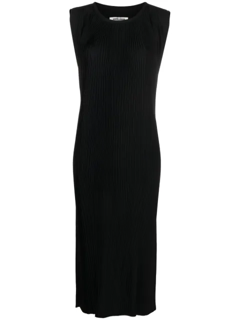 Henrik Vibskov Pull plissé-crepe midi dress Black SS24STUDF322