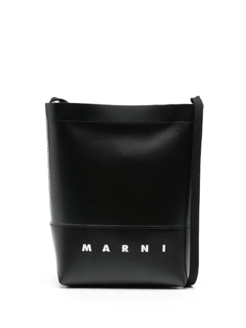 Marni logo-print crossbody bag Black SBMQ0068A0P5759