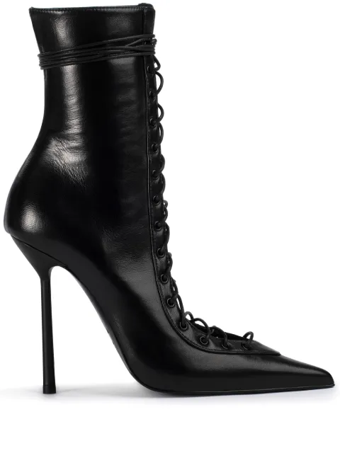 Le Silla Colette 120mm ankle boots Black 4249B100MBPPNEM