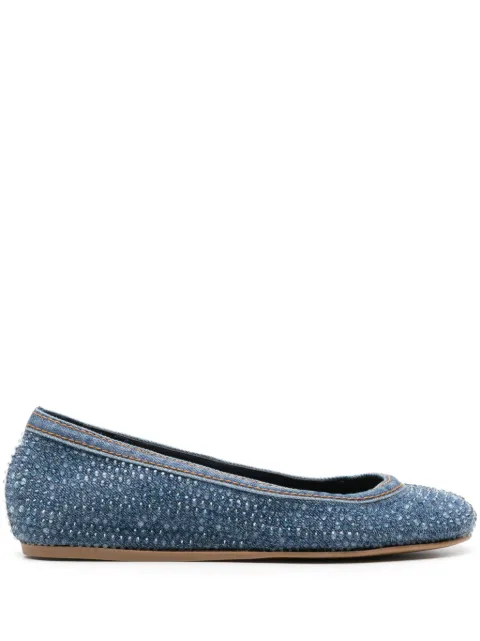 Le Silla Duchess denim ballerina shoes Blue 0197B020MCPPBOY
