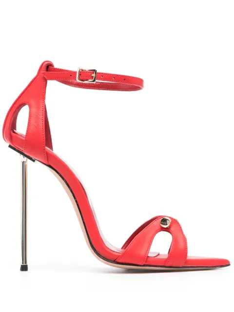 HARDOT Blood 100mm leather sandals Red HBLOODM12