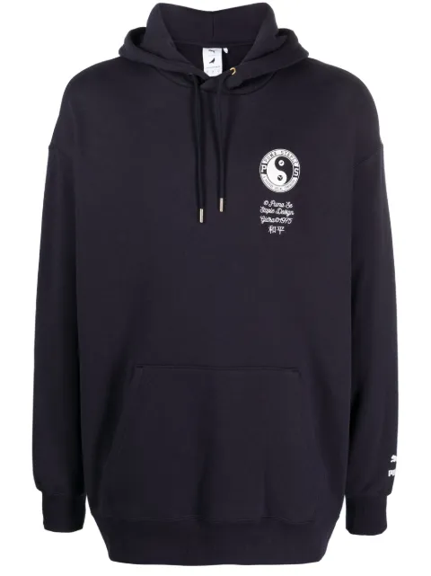 PUMA x Staple East West Ivy cotton hoodie Blue 62220216