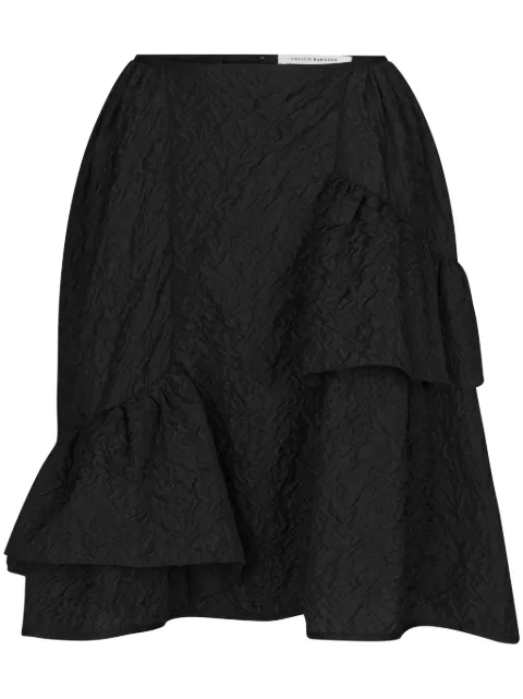 Cecilie Bahnsen Vanilla matelassé-effect midi skirt Black 124RTW17001