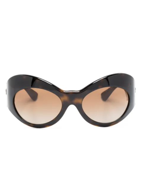 Versace Eyewear Medusa shield-frame sunglasses Brown VE4462