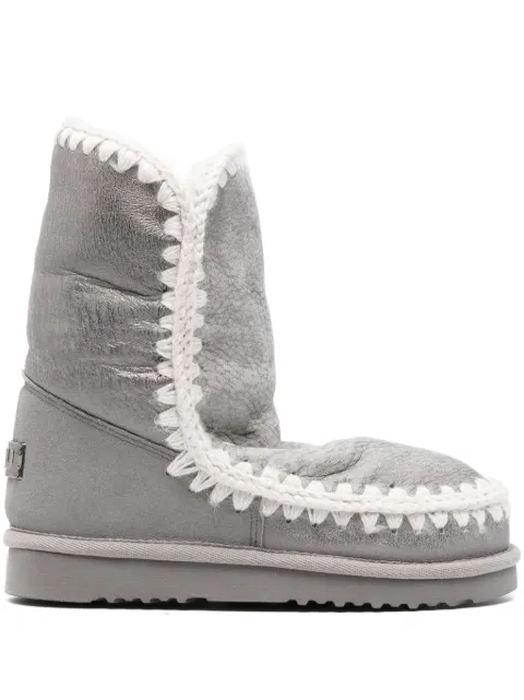 Mou 24 leather boots Grey MUFW101000C