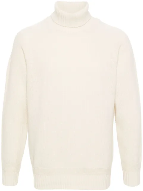Ten C roll-neck wool jumper Neutrals 23CTCUM04173006717