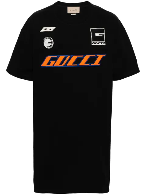 Gucci logo-print cotton T-shirt Black 775503XJGBN