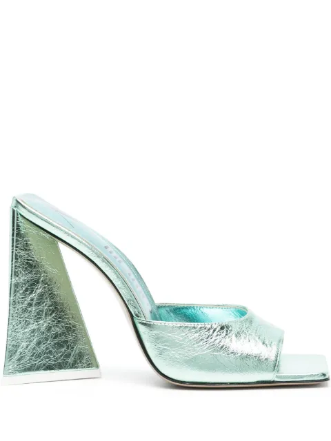 The Attico Devon heeled sandals Green 242WS000L070
