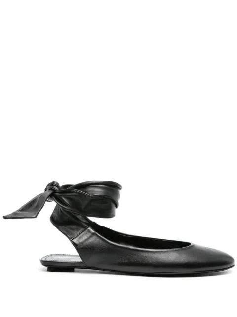The Attico Cloe ballerina shoes Black 242WS793L001
