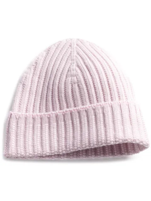 Barrie ribbed-knit cashmere beanie Pink A00C30831