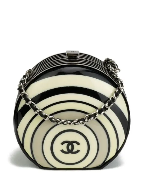 CHANEL Pre-Owned 2006 Pillbox Minaudière bag Black CHANELPILLRESIN