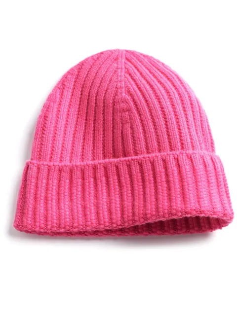 Barrie ribbed-knit cashmere beanie Pink A00C30831
