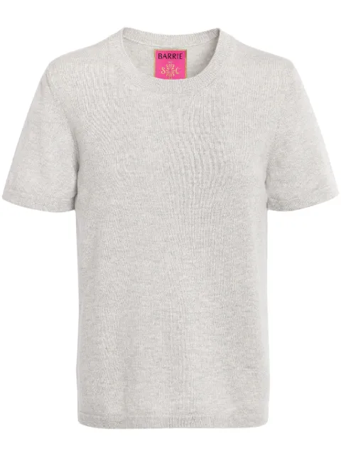 Barrie fine-knit crew-neck T-shirt Grey C251711