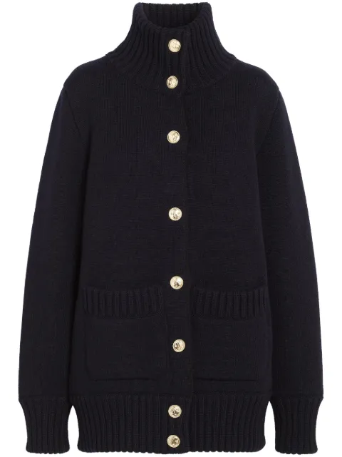 Barrie buttoned cashmere-blend cardigan Black C252293