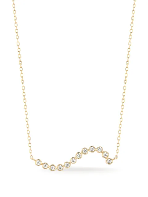 Mateo 14kt yellow gold Wave diamond pendant necklace Gold GNKD1757DAG