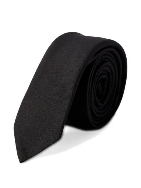 Valentino Garavani Valentie tie in wool and silk Black YEV197BAR