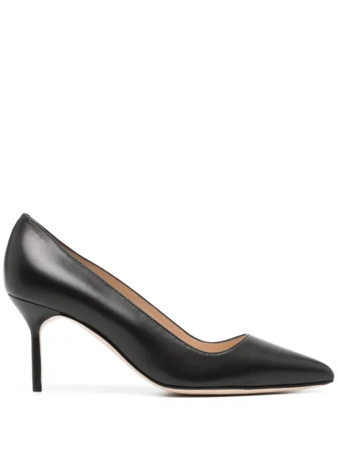 Manolo Blahnik 70mm Tora leather pumps Black 9XX0463