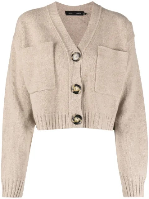 Proenza Schouler Sofia cropped cardigan Neutrals R2347593KW154