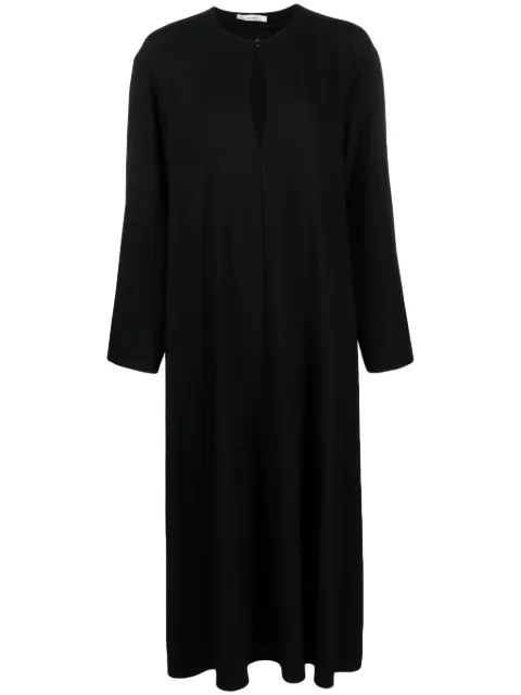 The Row round-neck wool dress Black 7461W2585