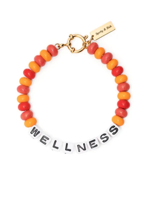 Sporty & Rich Wellness bead bracelet Orange ACSS2313R