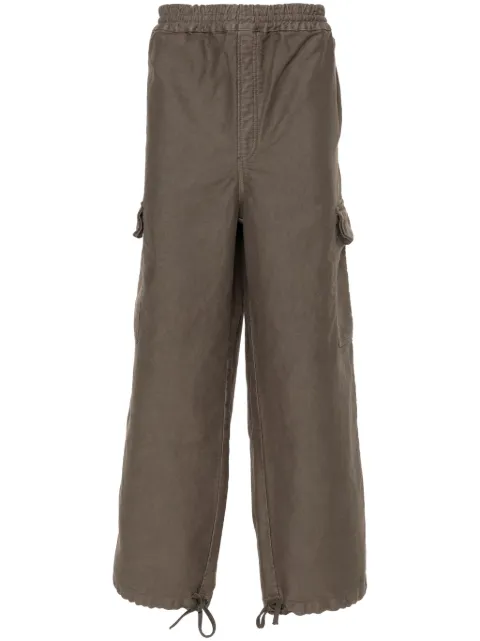 Études Studio Forum Twill cotton cargo trousers Brown H23MM490A02860