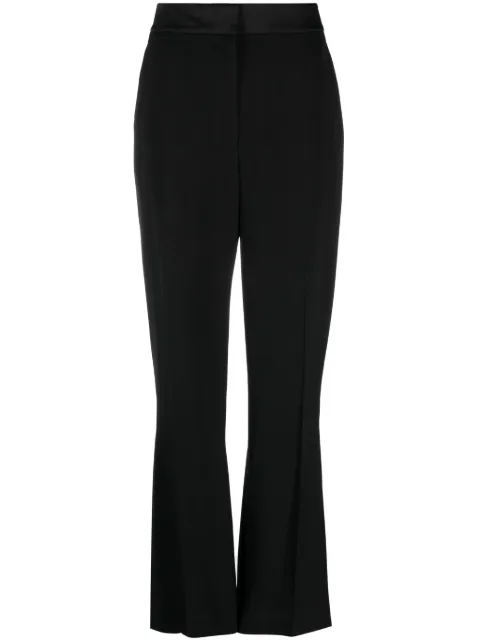 Casablanca pleat-detailing concealed-fastening tailored trousers Black WF23TR161