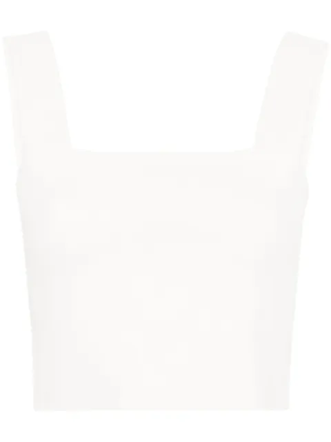 Maje knitted crop top White MFPTO01000