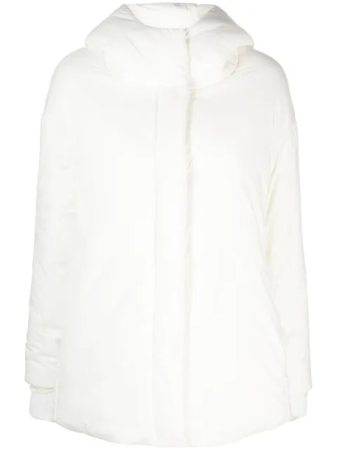 Herno slouch-hood puffer jacket White PA000057D19288