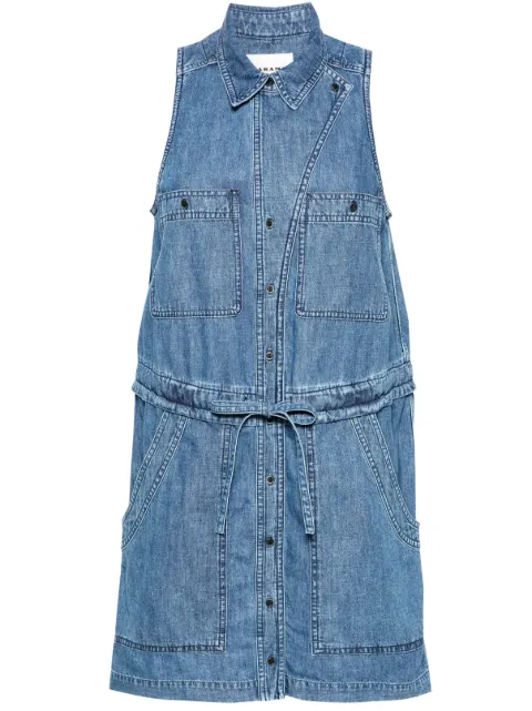 MARANT ÉTOILE Ines sleeveless denim minidress Blue RO0332FAB1H04E