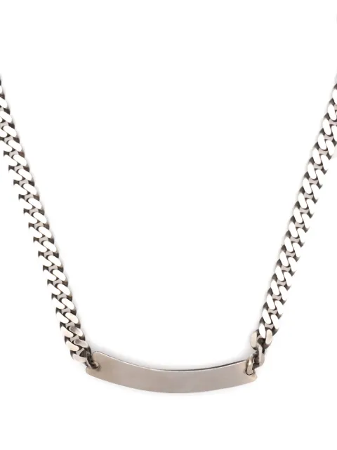 WERKSTATT:MÜNCHEN cable-link chain polished-finish necklace Silver M3923SI