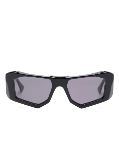 Kuboraum F6 geometric-frame sunglasses Black F6